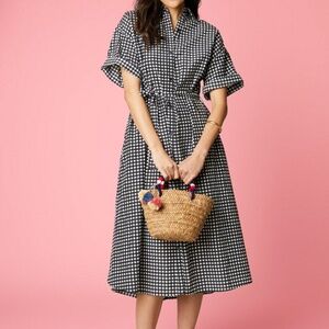 Tucker The Sarah Shirtdress Black Gingham Size 2X New with tag